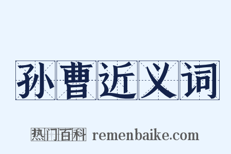 孙曹近义词是什么意思的图片